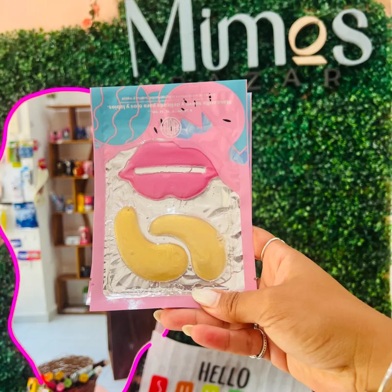 Set de parche de labios y parche de ojeras
