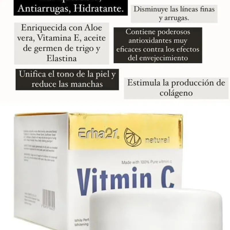 Crema Facial con Vitamina C pura