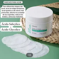Parches para el acné Acido Salicilico y Ácido Glicolico