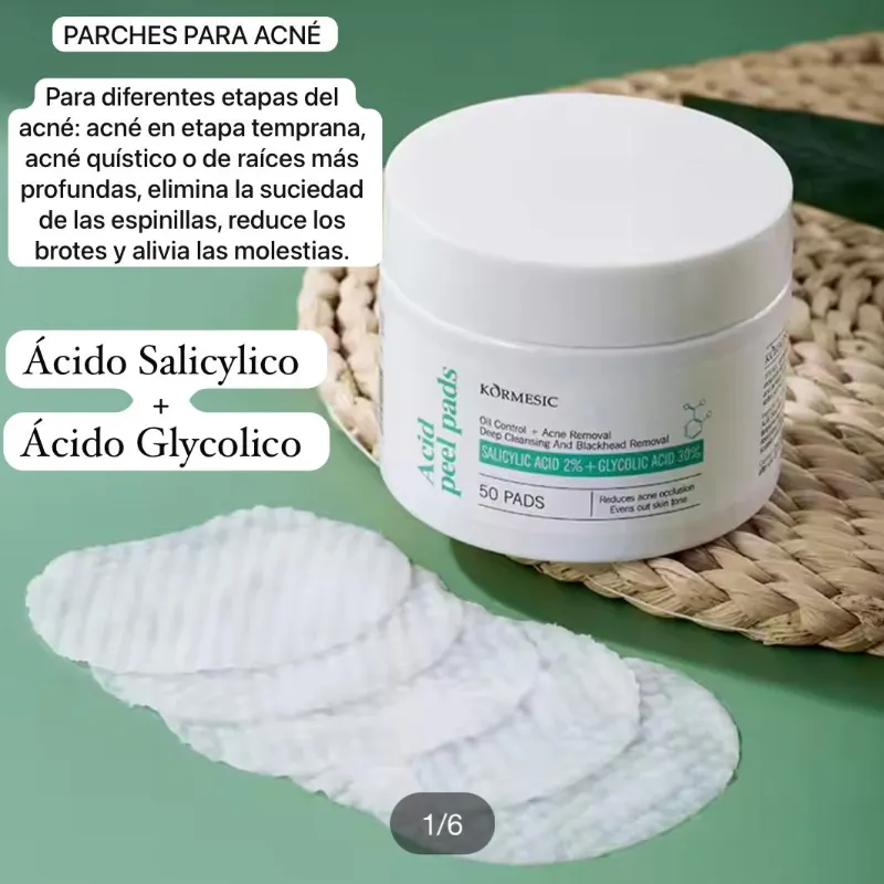 Parches para el acné Acido Salicilico y Ácido Glicolico