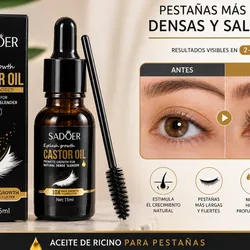 ✨ SADOER Castor Oil – Aceite de Ricino para Pestañas ✨