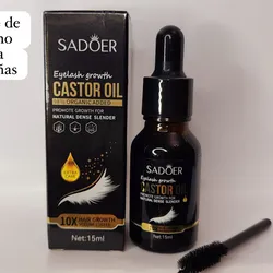 ✨ SADOER Castor Oil – Aceite de Ricino para Pestañas ✨