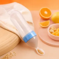 Botella con Cuchara para Papilla