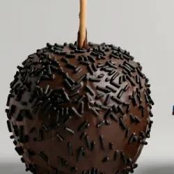 Manzana con Cobertura de Chocolate