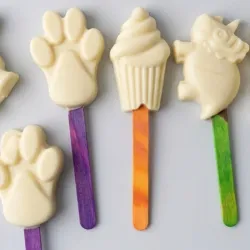 Paletas de Chocolate Blanco