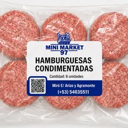 Hamburguesas de 6u