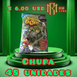 Paquete 48 CHUPAS XXL MENTA 