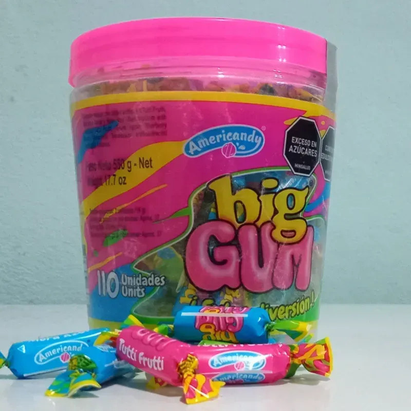 Pote de 110 Chicles Varios Sabores