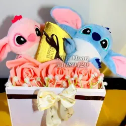 Caja con peluches 