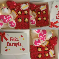 Caja personalizada con peluche 