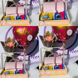Cesta con chocolates 