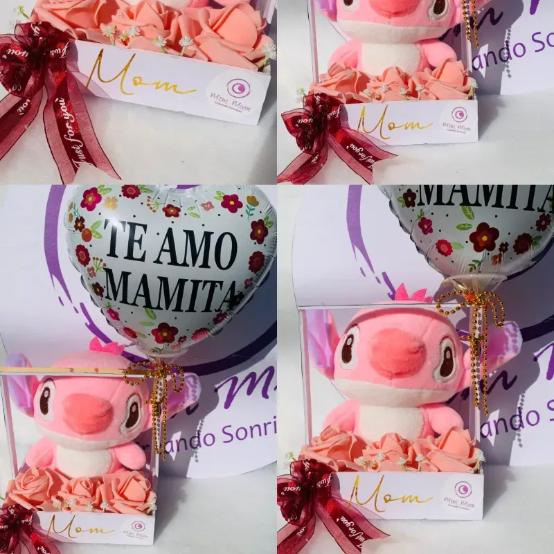 Cesta con peluche 