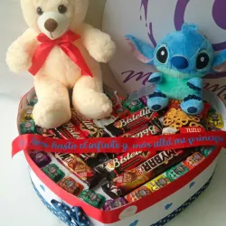 Choco box de corazón 