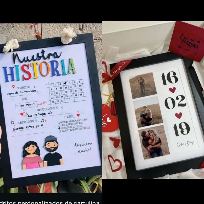 Cuadros personalizados de cartulina 