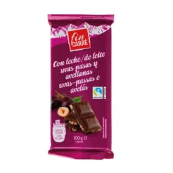 Chocolate Fin Carre Uvas pasas y avellana