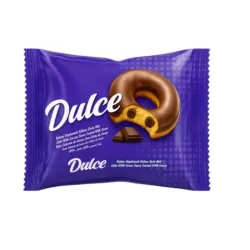 Dona cubierta de chocolate