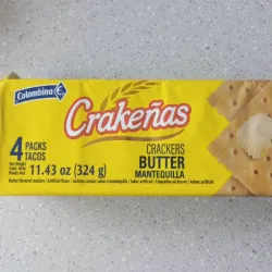 Galletas de mantequilla crackeñas 4 tacos