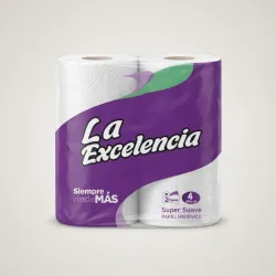 Papel higiénico La excelencia 4 rollos