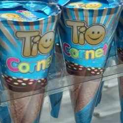 Conos de chocolate