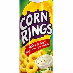 Anillos de Maiz Sabor Crema Agria y Cebolla 