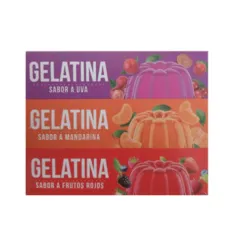 Caja gelatina por 3 sabores