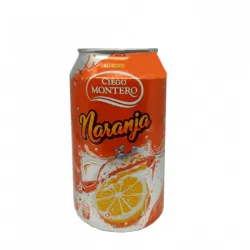 Refresco lata naranja Ciego Montero