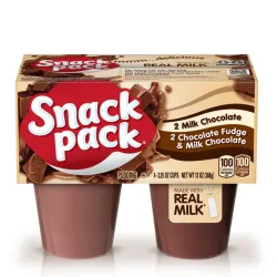 Snack Pack chocolate natilla