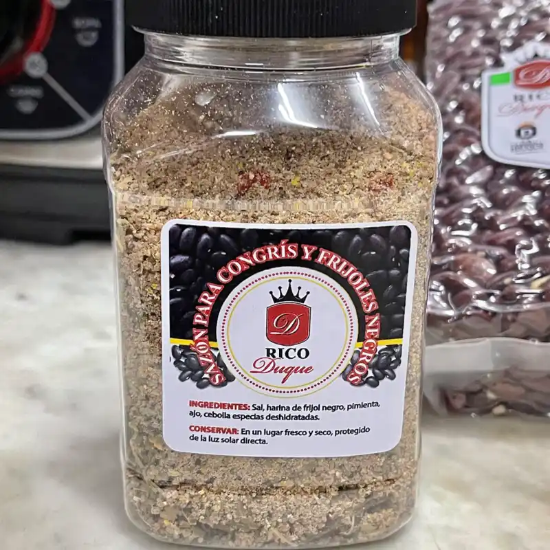 Sazón para congris y potaje de frijol negro