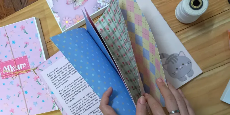 Álbum scrapbook de niña