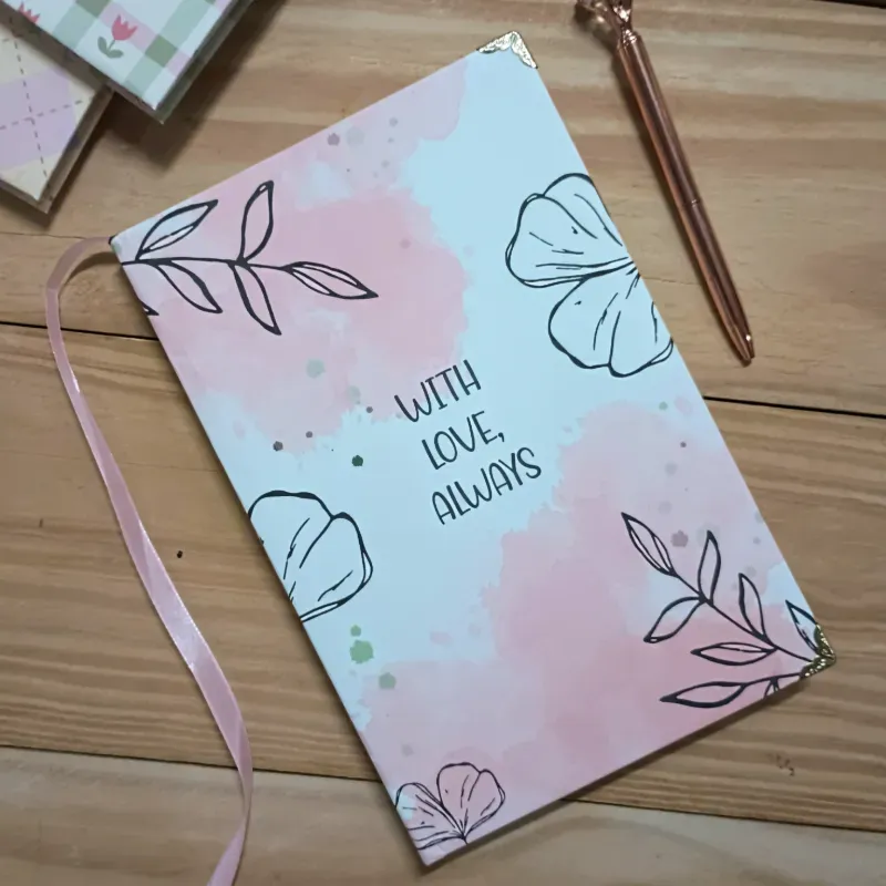 Diseño rosado "with love, always"