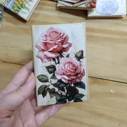 Agenda de bolsillo de rosas