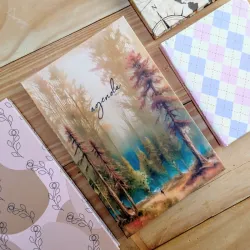 Agenda de bosques de pinos