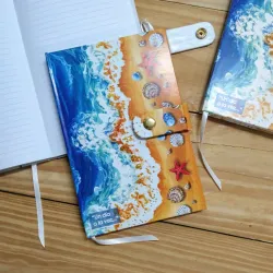 Agenda de mar con cierre de broche