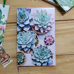 Agendas morada de suculentas 