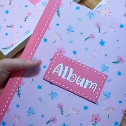 Álbum scrapbook de florecitas