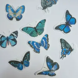 Pegatinas vintage de mariposas 