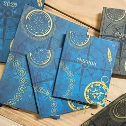 Diseño de brújula azul