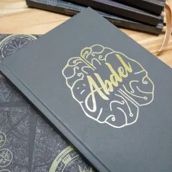 Diseño de cerebro con nombre