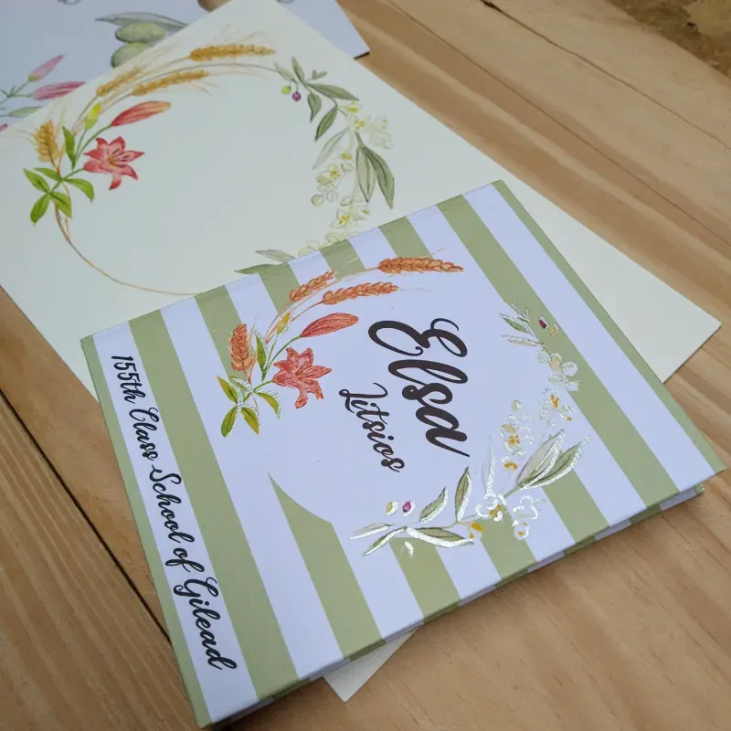 Diseño de lirios del campo y trigo 