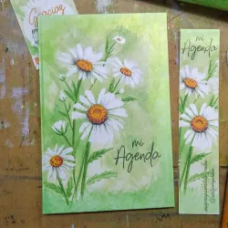 Diseño de verde de margaritas 