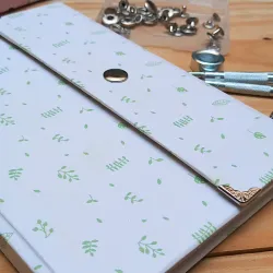 Diseño minimalista de patrón de hojas