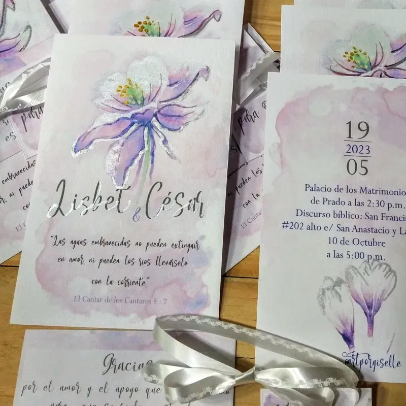 Invitación de lirio