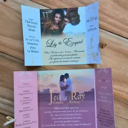 Invitación medio libro