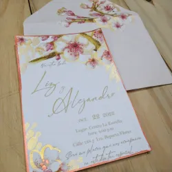 Invitación rosada de ceresos