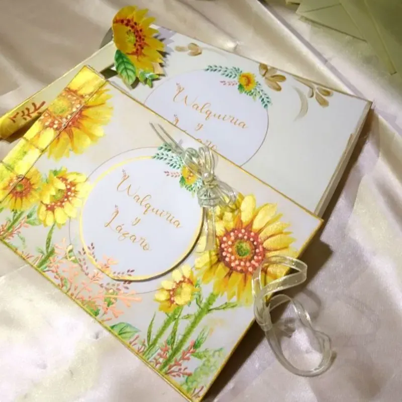 Libro de firmas de girasoles 