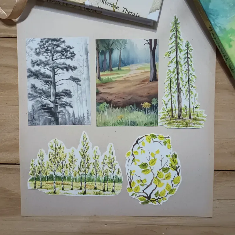 Pegatinas de bosques 