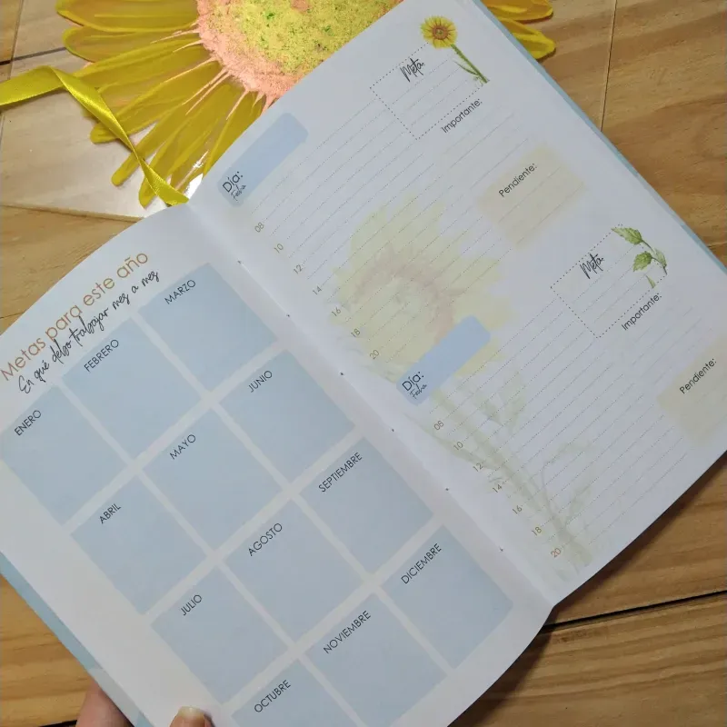 Planner de girasoles 
