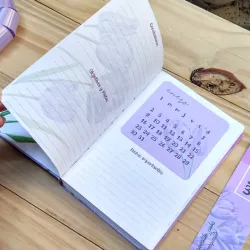 Planner de tulipanes morados 