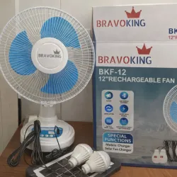 🌀 Ventilador Recargable BRAVOKING 12"