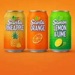 Refresco santa de piña y de limón  
